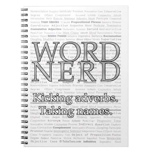 Word Nerd Notitieboek (Voorkant)