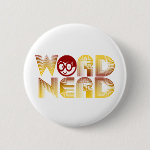 Word Nerd Ronde Button 5,7 Cm