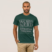 Word Nerd-Shirten T-shirt (Voorkant volledig)