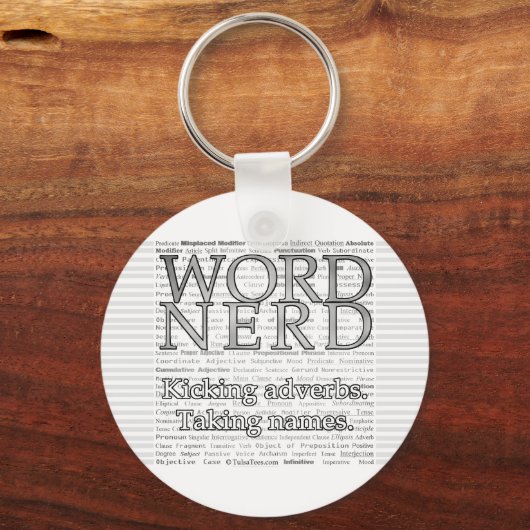 Word Nerd Sleutelhanger (Achterkant)