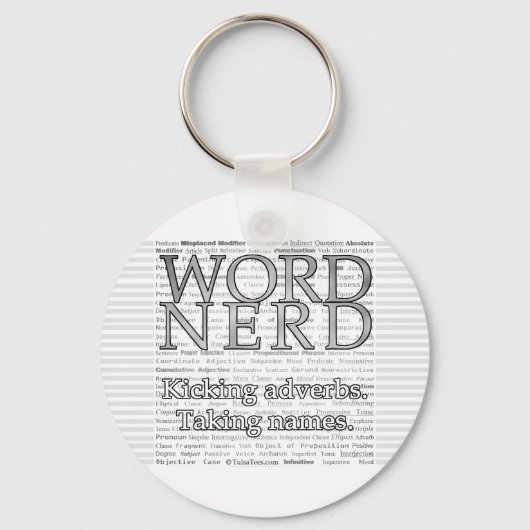 Word Nerd Sleutelhanger (Achterkant)