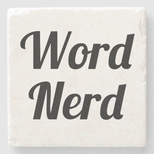Word Nerd Stenen Onderzetter (Voorkant)