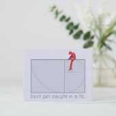 Word niet betrapt in een baard briefkaart (Staand voorkant)
