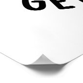 Word niet boos Get Leaven Grappig Deeg Pun Poster (Hoek)