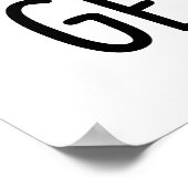 Word niet boos Get Oven Grappige zin woordspeling Poster (Hoek)