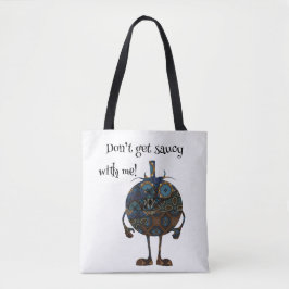 Word niet chagrijnig met mij tote bag