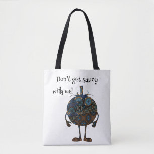 Word niet chagrijnig met mij tote bag