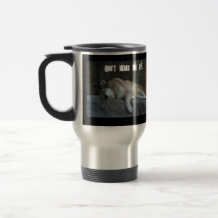 Word niet wakker met Wolf Travel Mug Reisbeker