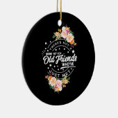 Word nog voor oude vrienden keramisch ornament (Rechts)