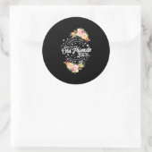 Word nog voor oude vrienden ronde sticker (Tas)