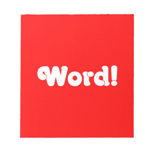 Word! Notitieblok (Voorkant)