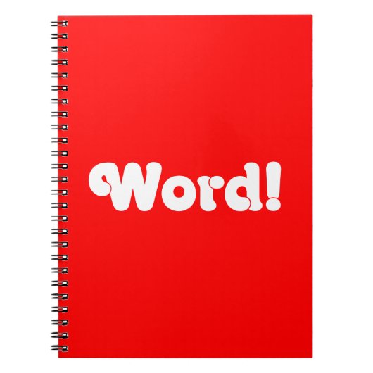 Word! Notitieboek (Voorkant)