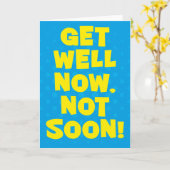 Word nu beter, niet snel! Kaart (Gele Bloem)