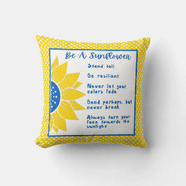 Word Oekraïnse kleuren zonnescherm Kussen