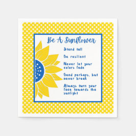 Word Oekraïnse kleuren zonnescherm Servet