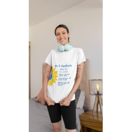 Word Oekraïnse kleuren zonnescherm T-shirt