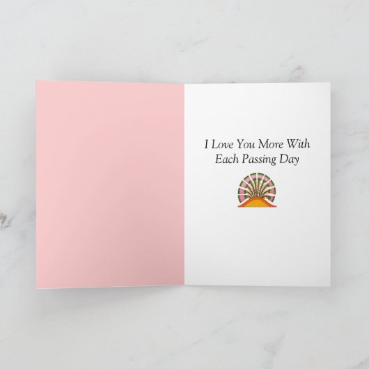 Word of Love Bedankkaart (Binnen)