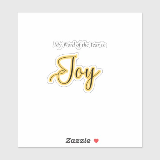 Word of the year - Joy Sticker (Vel)