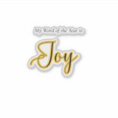 Word of the year - Joy Sticker (Voorkant)