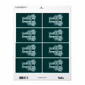 Word omgevormd - Romeinen 12:2 Etiket (Full Sheet)