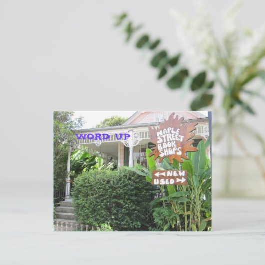 Word omhoog briefkaart (Staand voorkant)