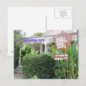 Word omhoog briefkaart (Voorkant / Achterkant)