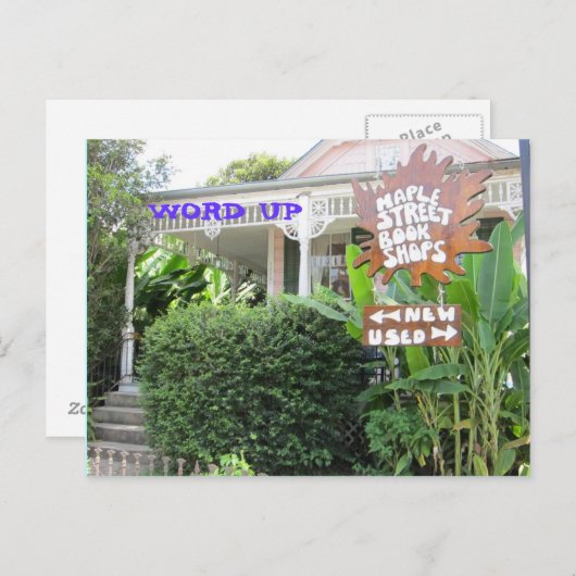 Word omhoog briefkaart (Voorkant / Achterkant)