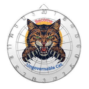 Word Onbeheersbare Kat Dartbord