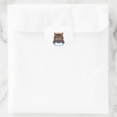 Word Onbeheersbare Kat Hart Sticker (Tas)