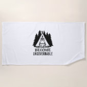 Word onbestuurbaar Grappig Baby Hippo Moo Deng Fun Strandlaken (Voorkant)