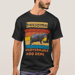 Word onbestuurbaar Grappig Baby Hippo Moo Deng T-shirt