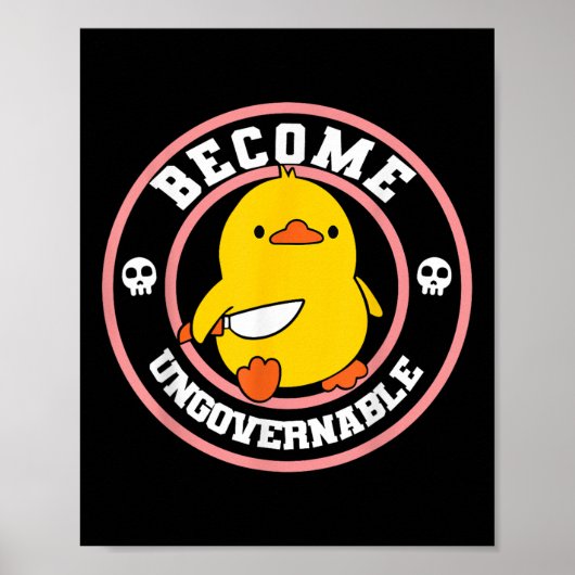 Word onbestuurbaar Grappig Eend Mes Grappig Eend M Poster (Voorkant)