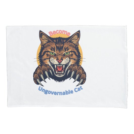 Word Onbestuurbaar Kat Kussensloop (Voorkant)