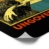 Word Onbestuurbaar - Zwarte Kat Bijt Hand Grappig Poster (Hoek)