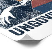 Word Onbestuurbaar - Zwarte Kat Bijt Hand Grappig Poster (Hoek)