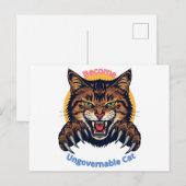 Word Ongouvernabele Kat Briefkaart (Voorkant / Achterkant)