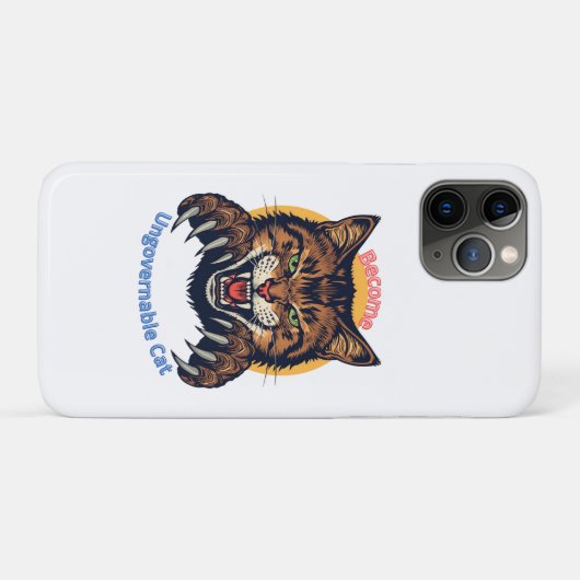 Word Ongouvernabele Kat Case-Mate iPhone Case (Achterkant (horizontaal))