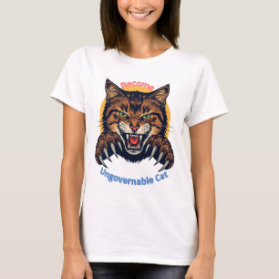 Word Ongouvernabele Kat T-shirt