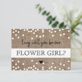 Word onze Bloemenmeisje Kaart (Staand voorkant)