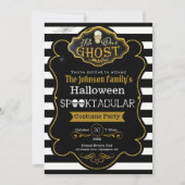 Word onze uitnodiging voor Ghost Black & Gold Cost (Voorkant)