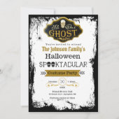 Word onze uitnodiging voor Ghost Black & Gold Cost (Voorkant)