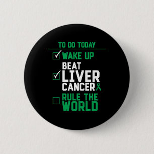Word op Beating Lever Kanker Regeer de Wereld Ronde Button 5,7 Cm