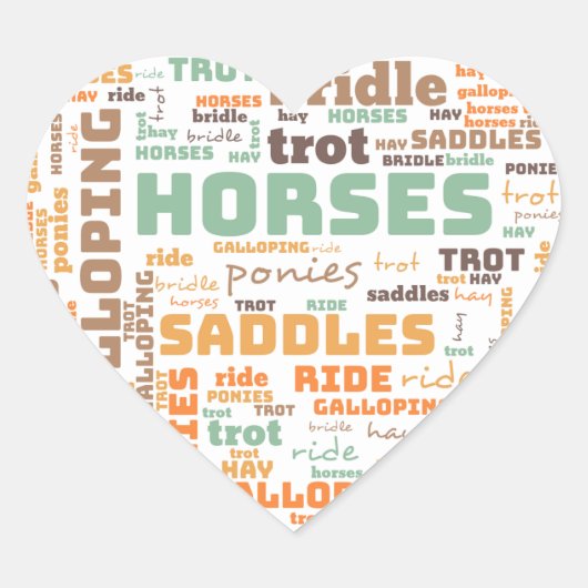WORD PAARD STICKER (Voorkant)