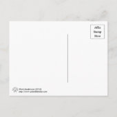 Word paddenstoel Briefkaart (bruine tekst) (Achterkant)