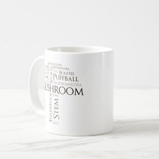 Word-paddenstoel Mok (bruine tekst) (Voorkant links)