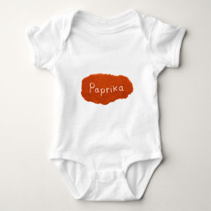 Word paprika, geschreven in paprika-poeder romper