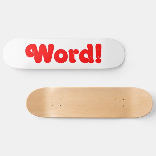 Word! Persoonlijk Skateboard (Horizontaal)