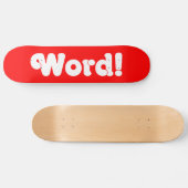 Word! Persoonlijk Skateboard (Horizontaal)