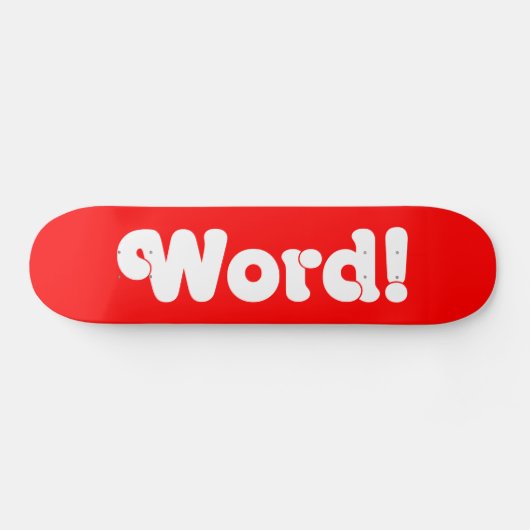 Word! Persoonlijk Skateboard (Horizontaal)
