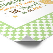 Word Pineappelkunst Poster (Hoek)